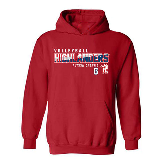 Radford - NCAA Women's Volleyball : Alyssa Cadavid - Classic Fashion Shersey Hooded Sweatshirt-0