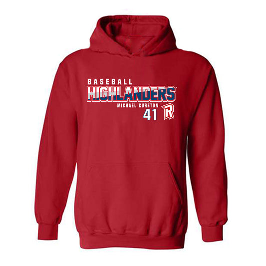 Radford - NCAA Baseball : Michael Cureton - Classic Fashion Shersey Hooded Sweatshirt-0
