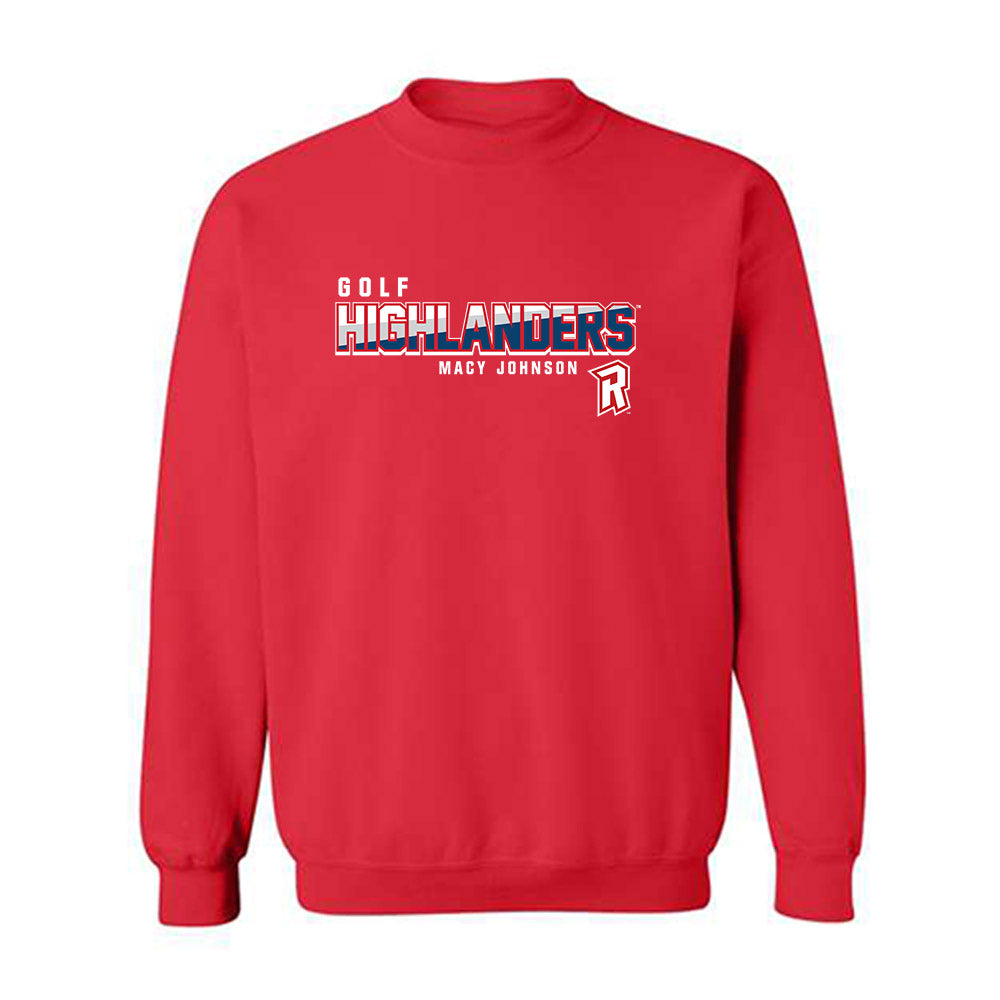 Radford - NCAA Women's Golf : Macy Johnson - Classic Fashion Shersey Crewneck Sweatshirt