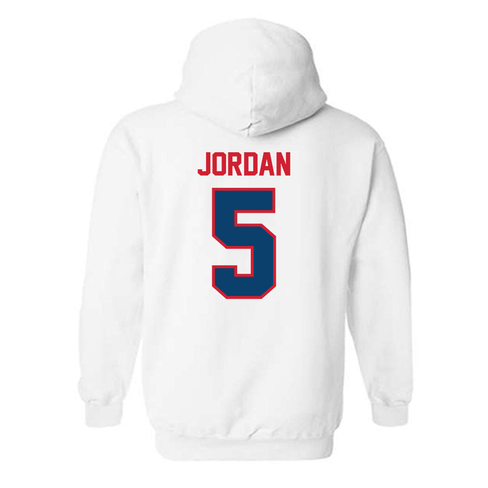 Radford - NCAA Men's Basketball : Mari Jordan - Classic Shersey Hooded Sweatshirt-1