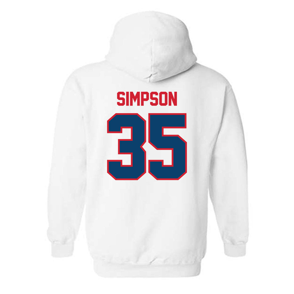 Radford - NCAA Baseball : Brooks Simpson - Classic Shersey Hooded Sweatshirt-1