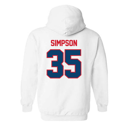Radford - NCAA Baseball : Brooks Simpson - Classic Shersey Hooded Sweatshirt-1