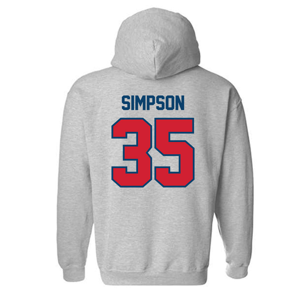 Radford - NCAA Baseball : Brooks Simpson - Classic Shersey Hooded Sweatshirt-1