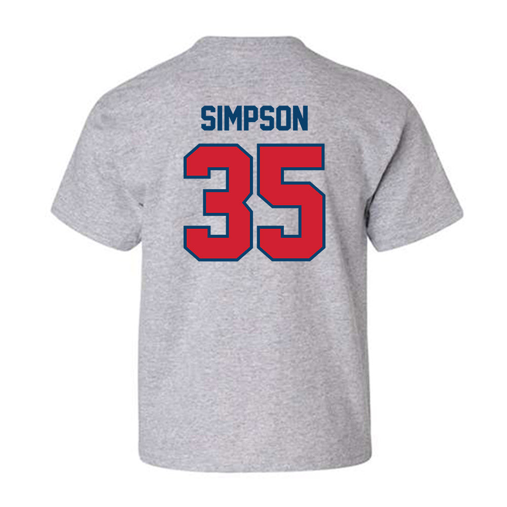Radford - NCAA Baseball : Brooks Simpson - Classic Shersey Youth T-Shirt-1
