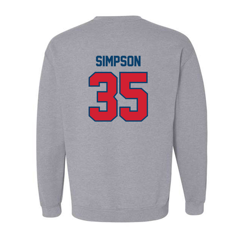 Radford - NCAA Baseball : Brooks Simpson - Classic Shersey Crewneck Sweatshirt-1