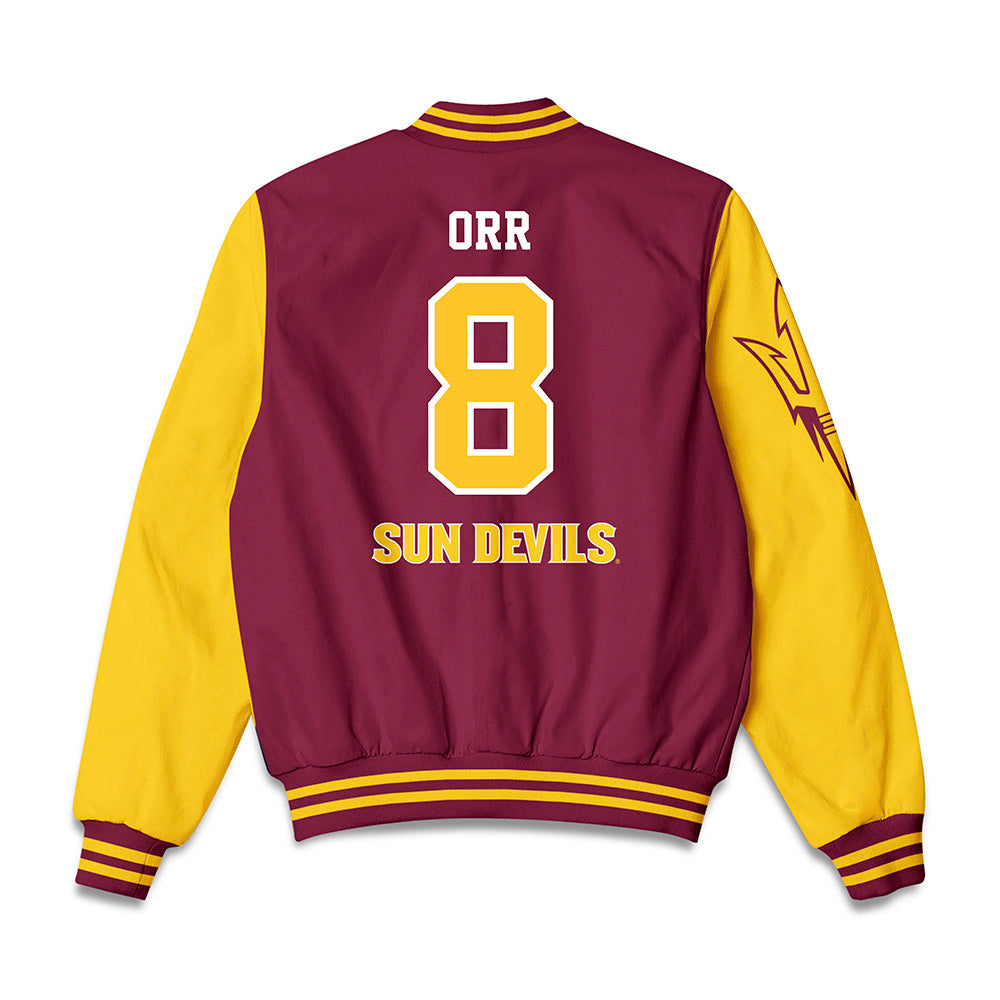 Arizona State - NCAA Women's Lacrosse : Riley Orr - Bomber Jacket-1