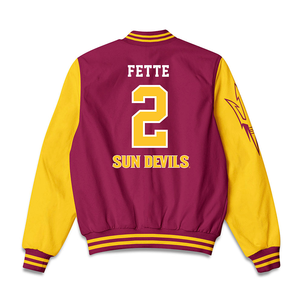 Arizona State - NCAA Football : Jake Fette - Bomber Jacket-1