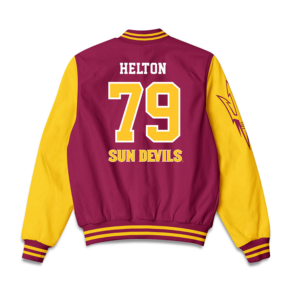 Arizona State - NCAA Football : Brent Helton - Bomber Jacket-1