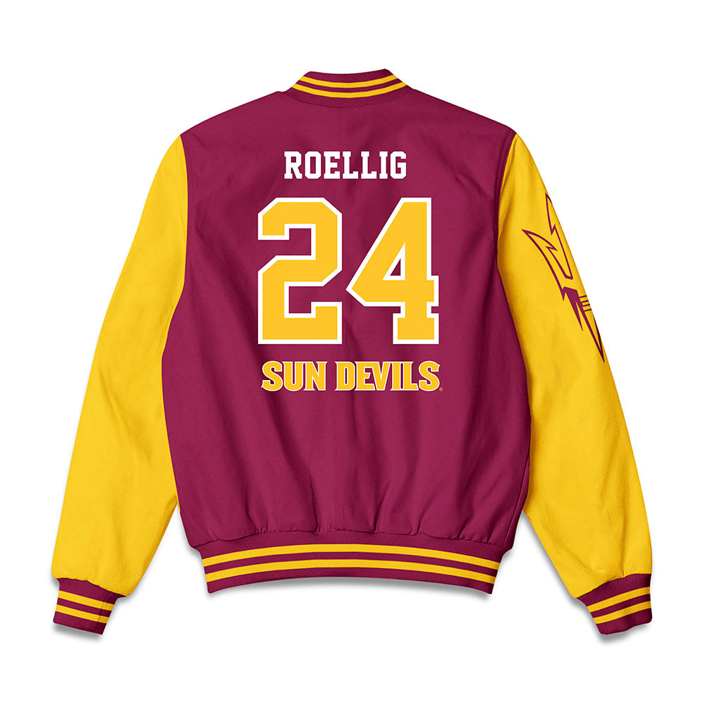 Arizona State - NCAA Baseball : Austen Roellig - Bomber Jacket-1