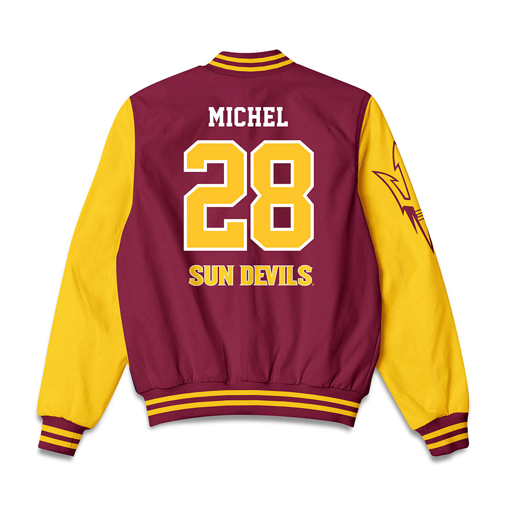 Arizona State - NCAA Baseball : Garrett Michel - Bomber Jacket-1