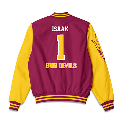 Arizona State - NCAA Wrestling : Luke Isaak - Bomber Jacket-1