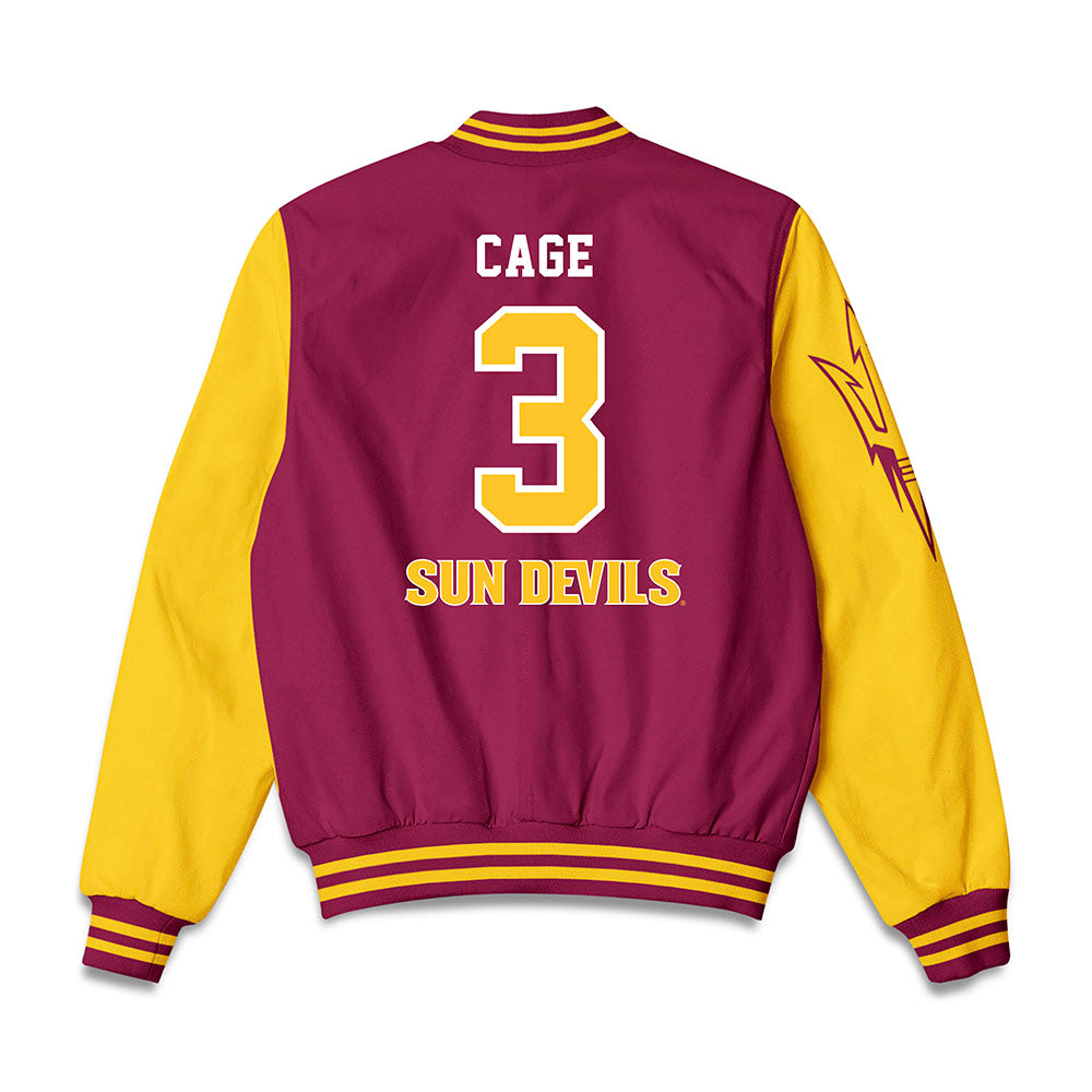Arizona State - NCAA Women's Lacrosse : Averie Cage - Bomber Jacket-1