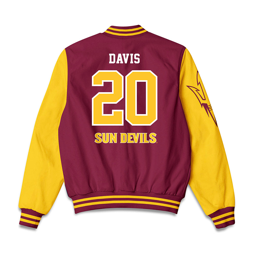 Arizona State - NCAA Softball : Takyla Davis - Bomber Jacket-1