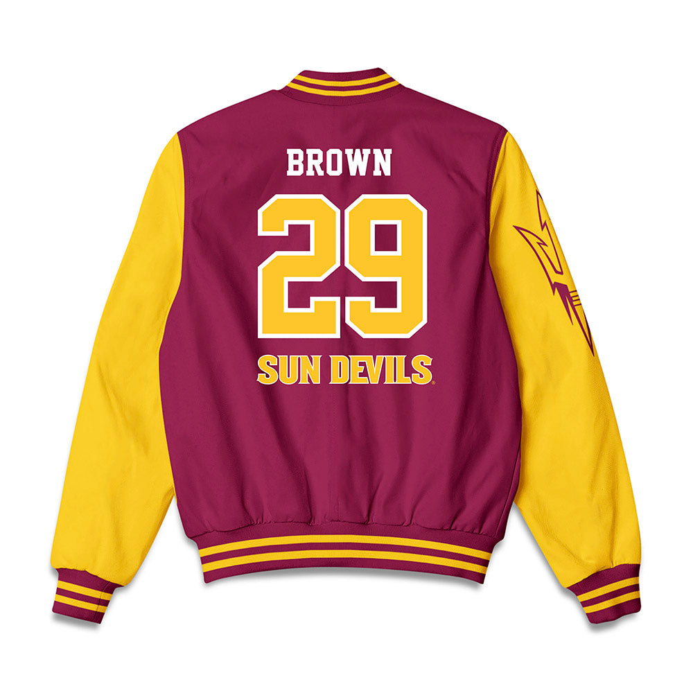 Arizona State - NCAA Baseball : Tommy Brown - Bomber Jacket-1