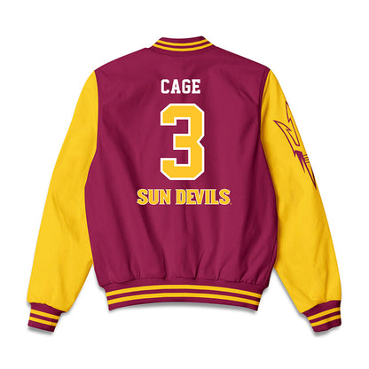Arizona State - NCAA Women's Lacrosse : Averie Cage - Bomber Jacket-1