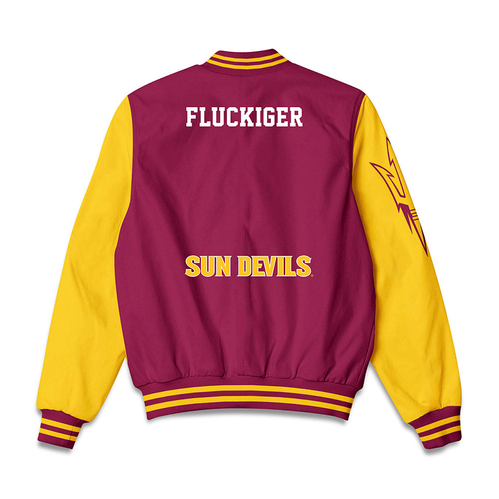 Arizona State - NCAA Wrestling : Kal-El Fluckiger - Bomber Jacket-1
