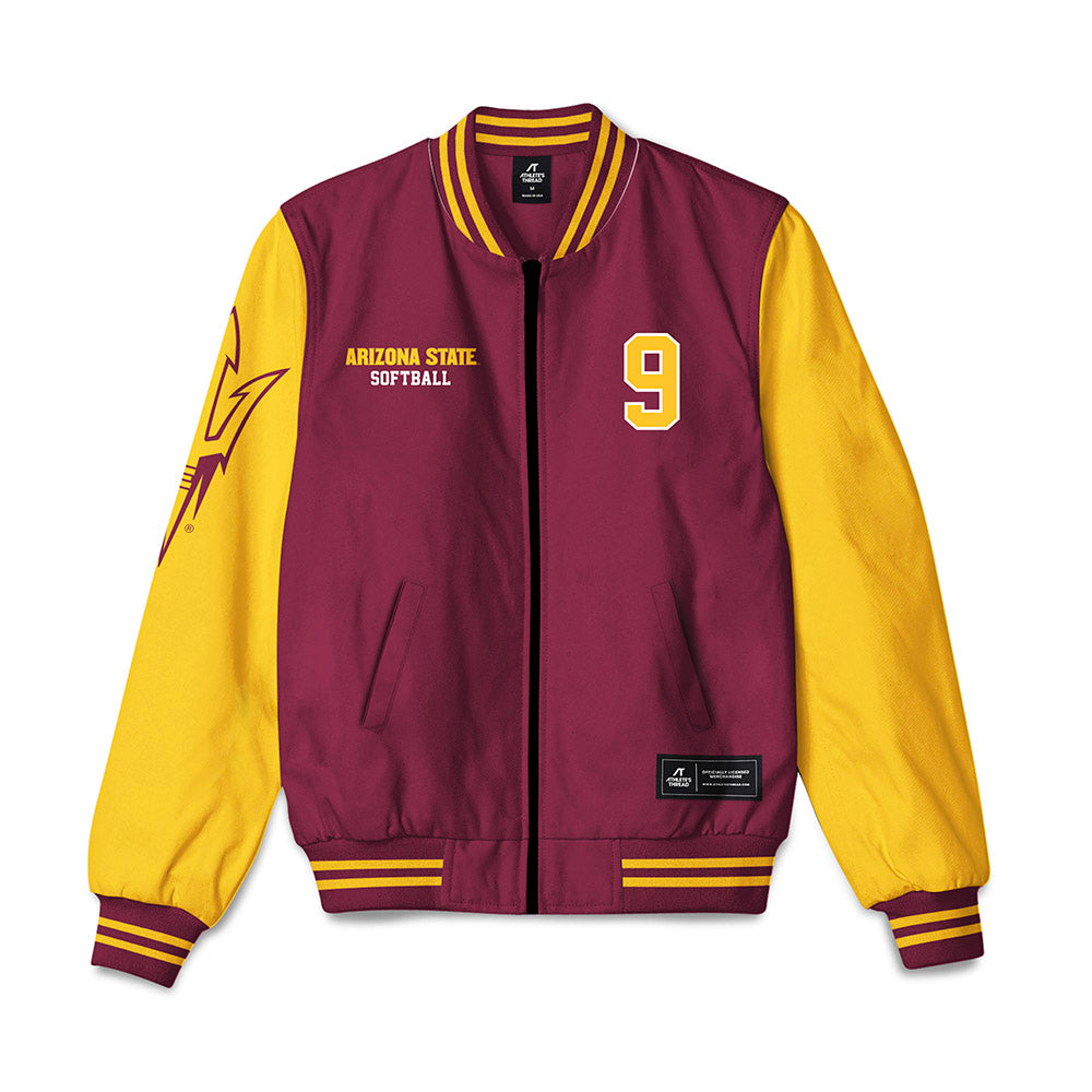 Arizona State - NCAA Softball : Tia Milloy - Bomber Jacket-0