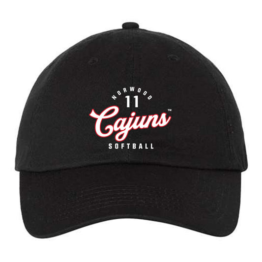 Louisiana - NCAA Softball : Mia Norwood - Dad Hat-0