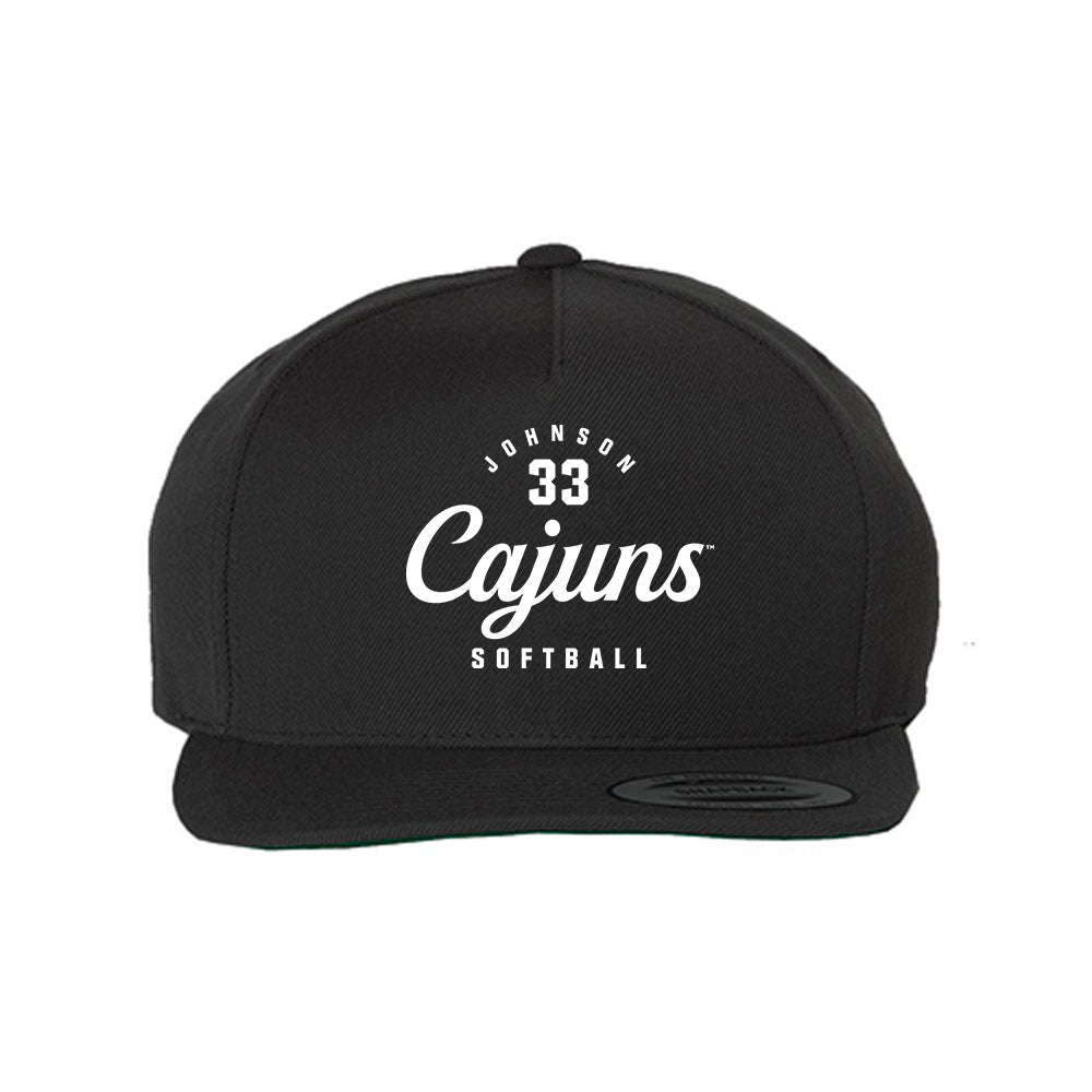 Louisiana - NCAA Softball : Natalie Johnson - Snapback Hat-0