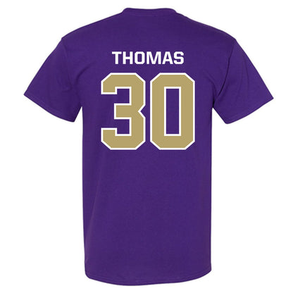 JMU - NCAA Football : Dkwan Thomas - Classic Shersey T-Shirt-1