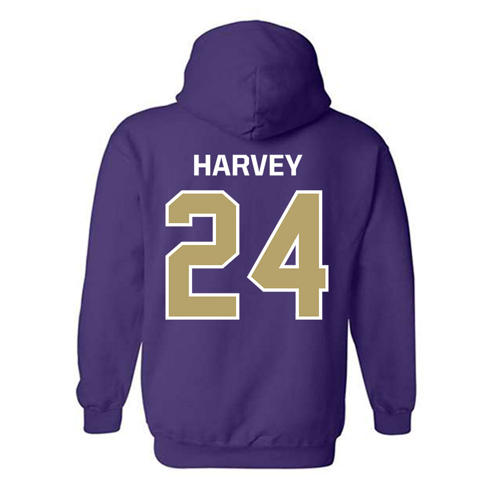 JMU - NCAA Football : Jayon Harvey - Classic Shersey Hooded Sweatshirt-1