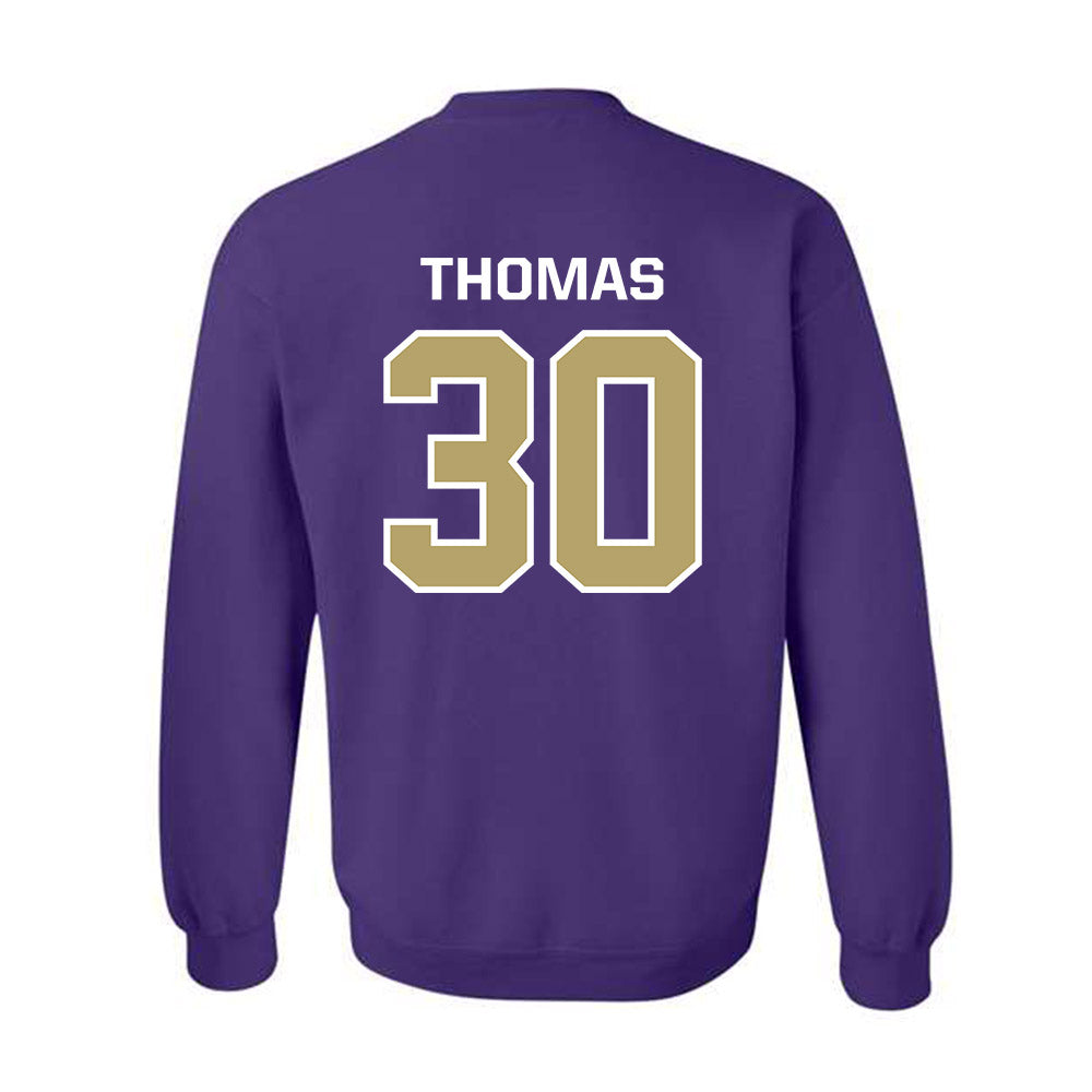 JMU - NCAA Football : Dkwan Thomas - Classic Shersey Crewneck Sweatshirt-1