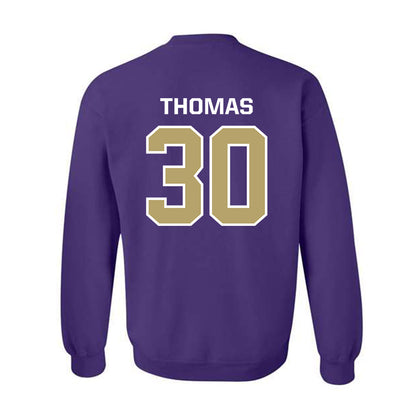 JMU - NCAA Football : Dkwan Thomas - Classic Shersey Crewneck Sweatshirt-1
