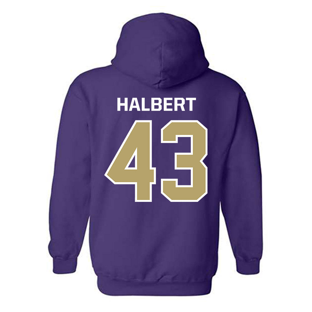 JMU - NCAA Football : Miles Halbert - Classic Shersey Hooded Sweatshirt-1