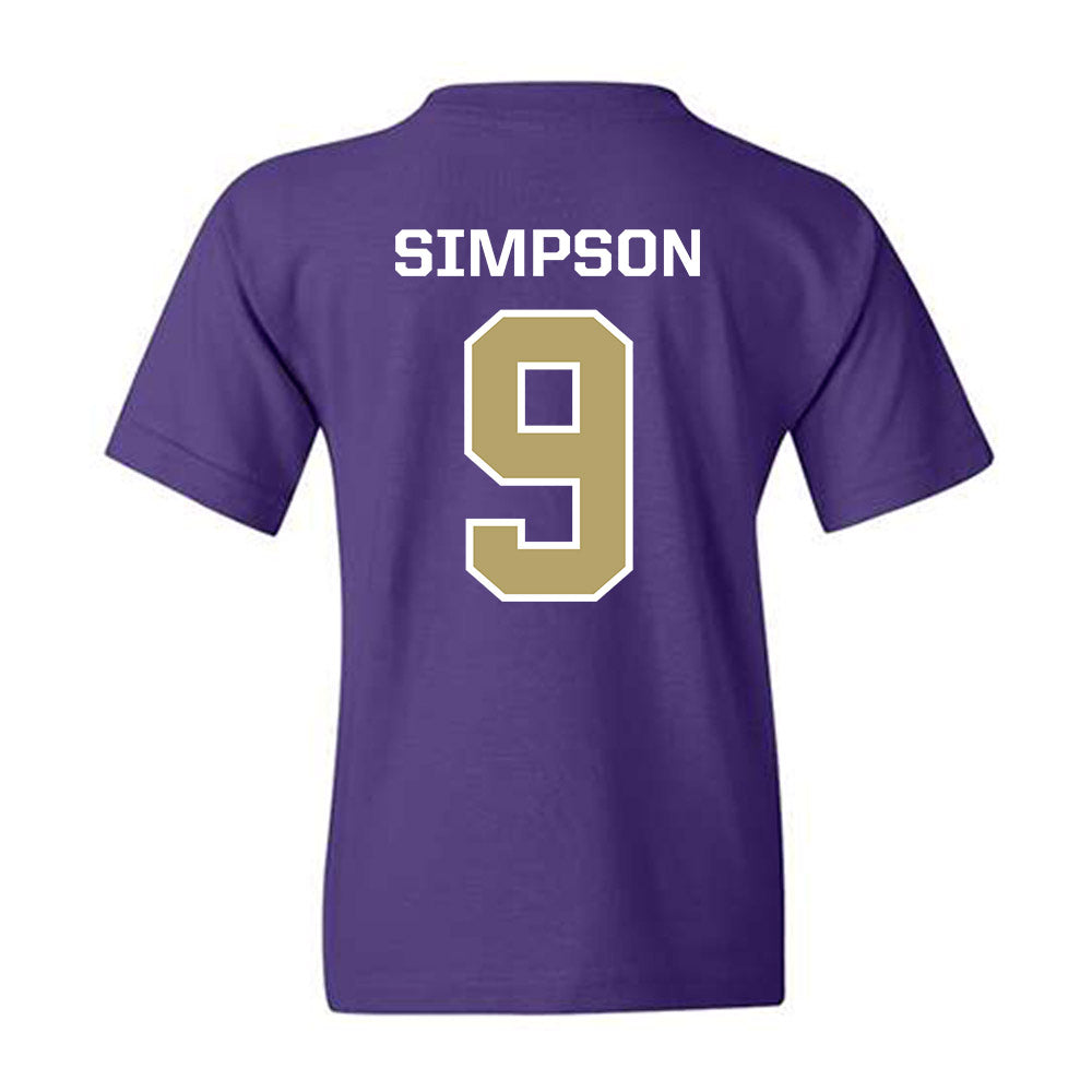 JMU - NCAA Football : Keitrone Simpson - Classic Shersey Youth T-Shirt-1
