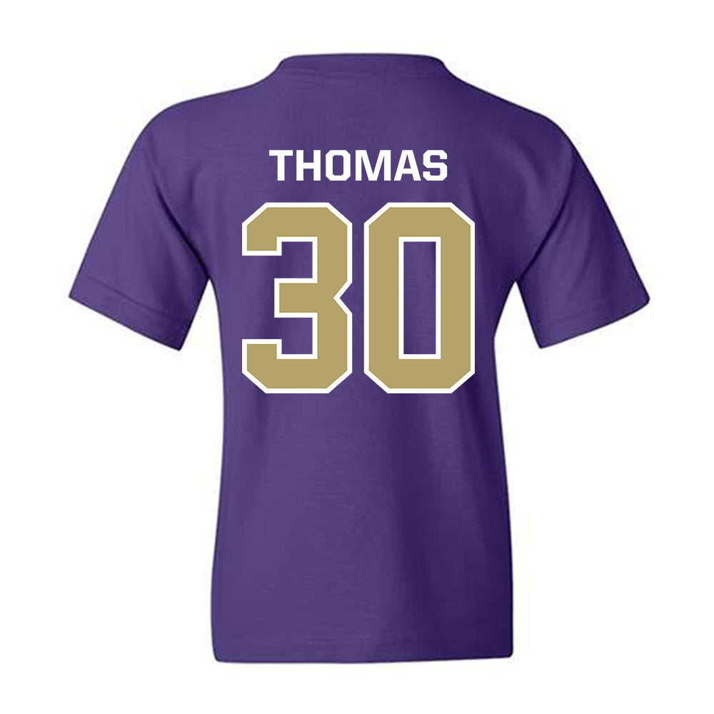 JMU - NCAA Football : Dkwan Thomas - Classic Shersey Youth T-Shirt-1