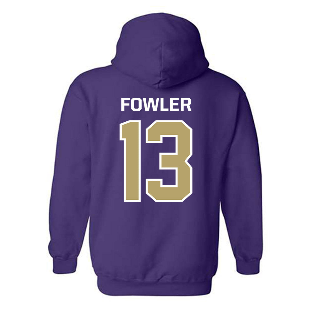 JMU - NCAA Men's Basketball : Preston Fowler - Classic Shersey Hooded Sweatshirt-1