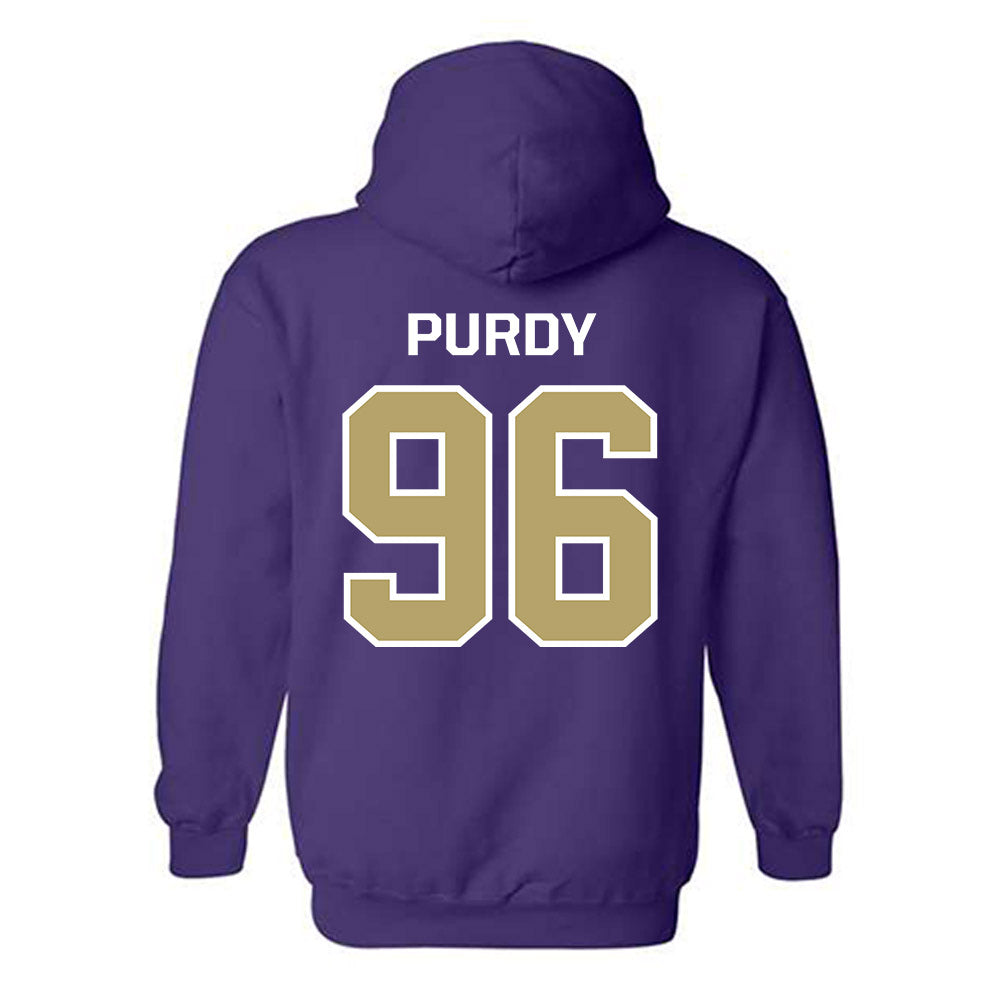 JMU - NCAA Football : Cole Purdy - Classic Shersey Hooded Sweatshirt-1