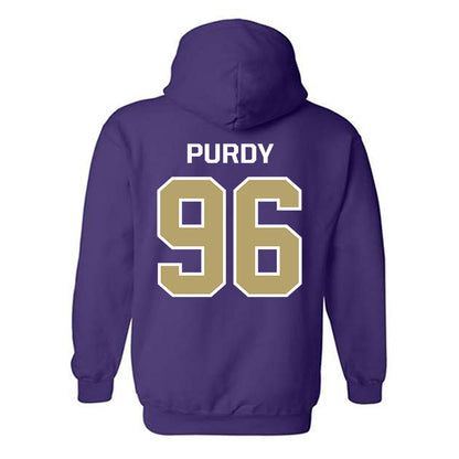 JMU - NCAA Football : Cole Purdy - Classic Shersey Hooded Sweatshirt-1