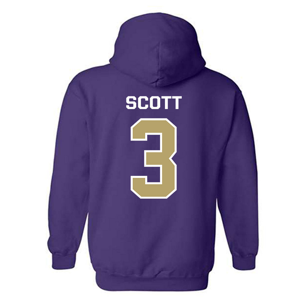 JMU - NCAA Football : Corey Scott - Classic Shersey Hooded Sweatshirt-1
