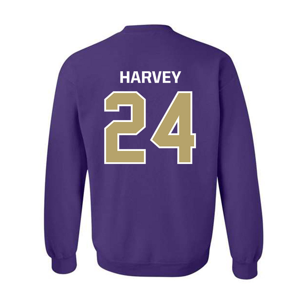 JMU - NCAA Football : Jayon Harvey - Classic Shersey Crewneck Sweatshirt-1