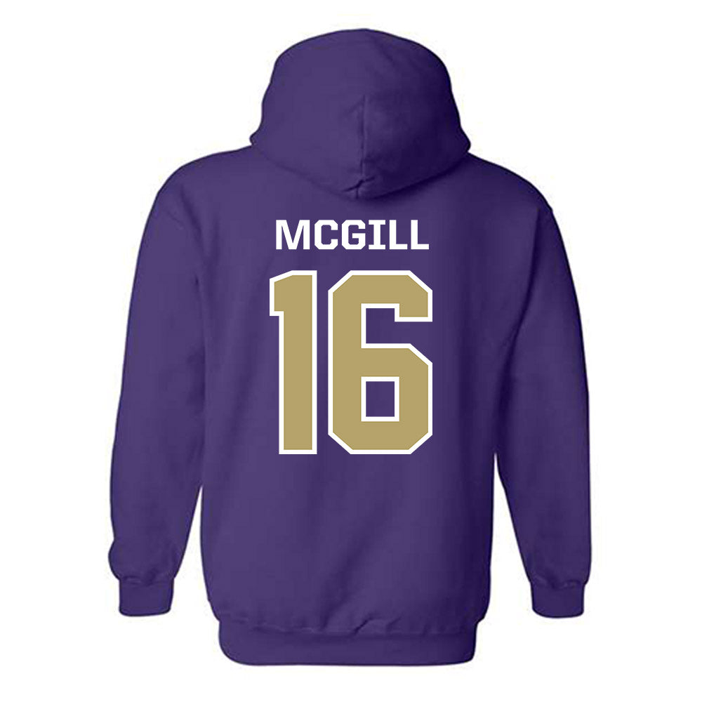 JMU - NCAA Football : TJ McGill - Classic Shersey Hooded Sweatshirt-1