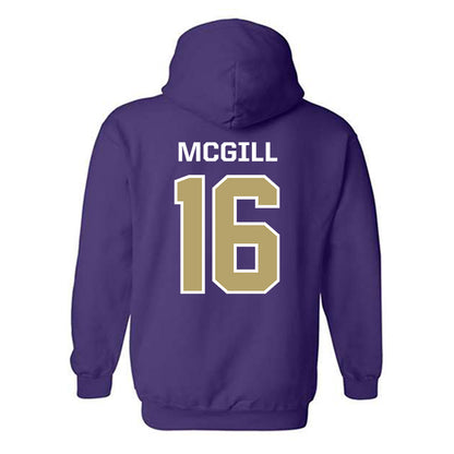 JMU - NCAA Football : TJ McGill - Classic Shersey Hooded Sweatshirt-1
