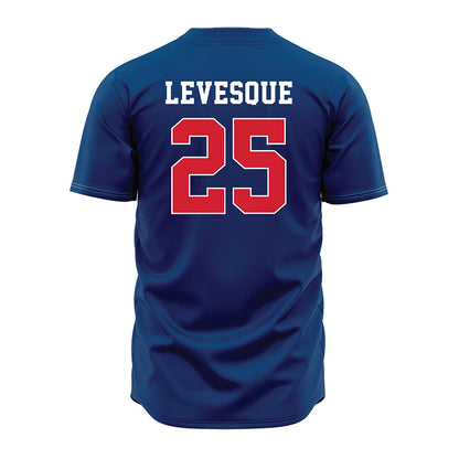 Radford - NCAA Baseball : Alex Levesque - Blue Jersey-1