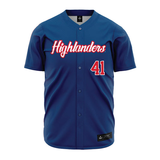 Radford - NCAA Baseball : Michael Cureton - Blue Jersey-0