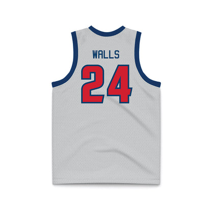Radford - NCAA Men's Basketball : Lukas Walls - Grey Basketball Jersey-1