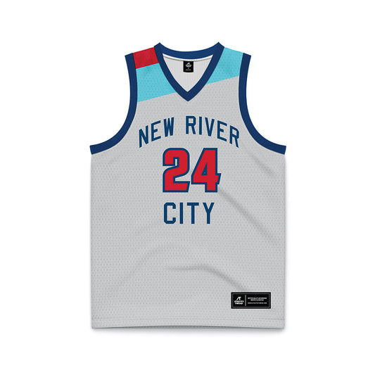 Radford - NCAA Men's Basketball : Lukas Walls - Grey Basketball Jersey-0