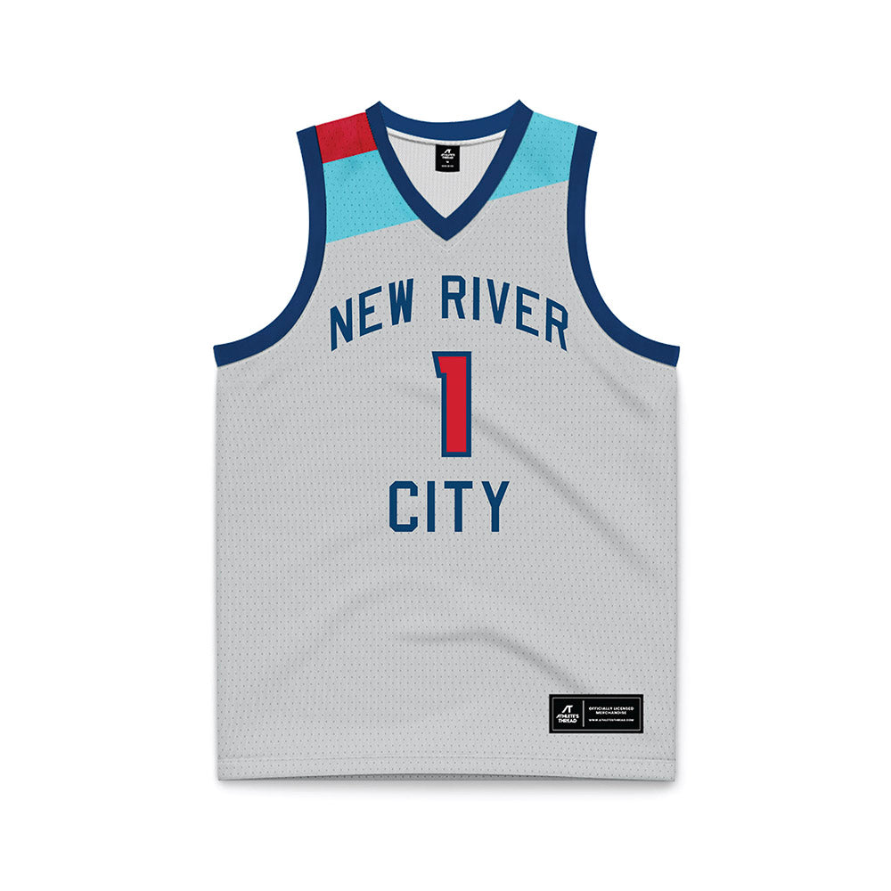 Radford - NCAA Men's Basketball : Zion Walker - Grey Basketball Jersey