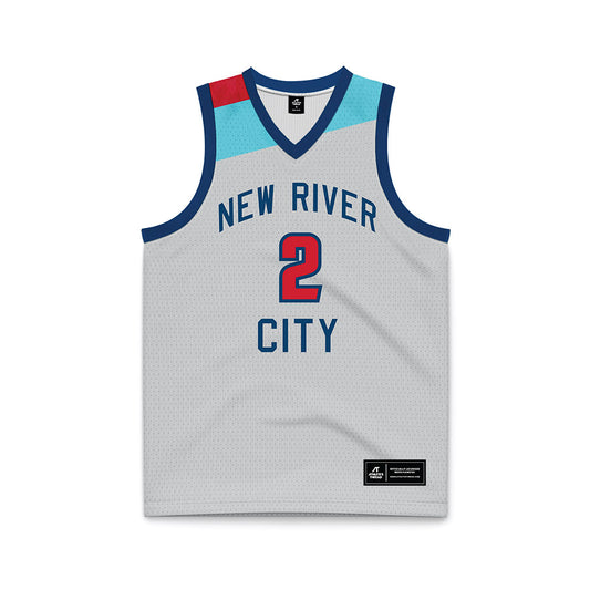 Radford - NCAA Men's Basketball : Chace Davis - Grey Basketball Jersey