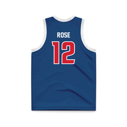 Radford - NCAA Men's Basketball : Brock Rose - Navy Basketball Jersey