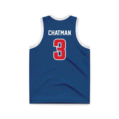 Radford - NCAA Men's Basketball : Brennan Chatman - Navy Basketball Jersey