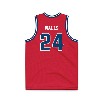 Radford - NCAA Men's Basketball : Lukas Walls - Red Basketball Jersey-1