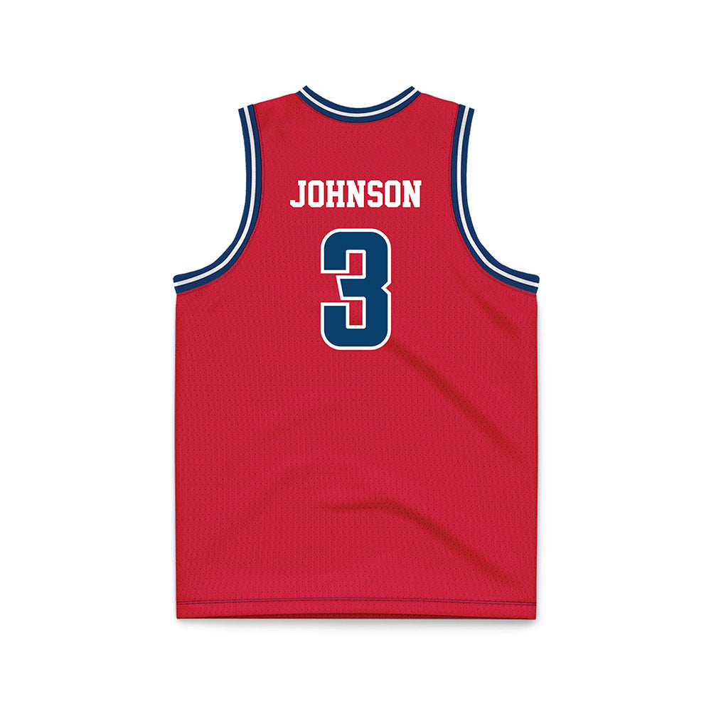 Radford - NCAA Men's Basketball : Jaylon Johnson - Red Basketball Jersey-1