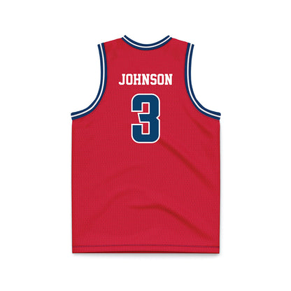Radford - NCAA Men's Basketball : Jaylon Johnson - Red Basketball Jersey-1