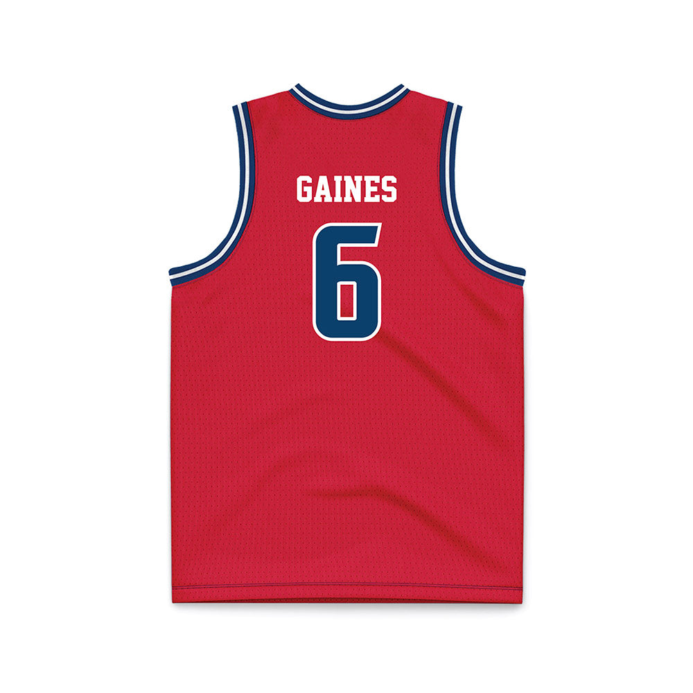 Radford - NCAA Men's Basketball : Isaiah Gaines - Red Basketball Jersey-1