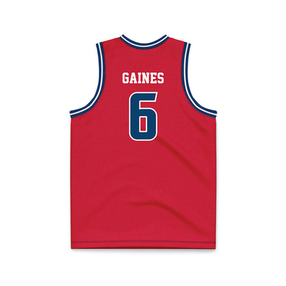 Radford - NCAA Men's Basketball : Isaiah Gaines - Red Basketball Jersey-1
